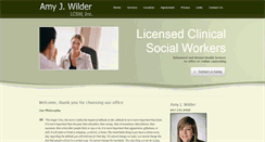 Desktop Screenshot of amyjwilderlcswinc.org
